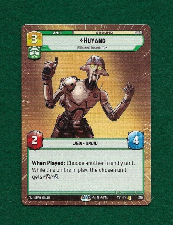 STAR WARS UNLIMITED HUYANG #380 TWILIGHT OF THE REPUBLIC RARE HYPERSPACE