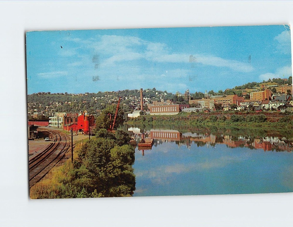 Postcard View in Morgantown West Virginia USA