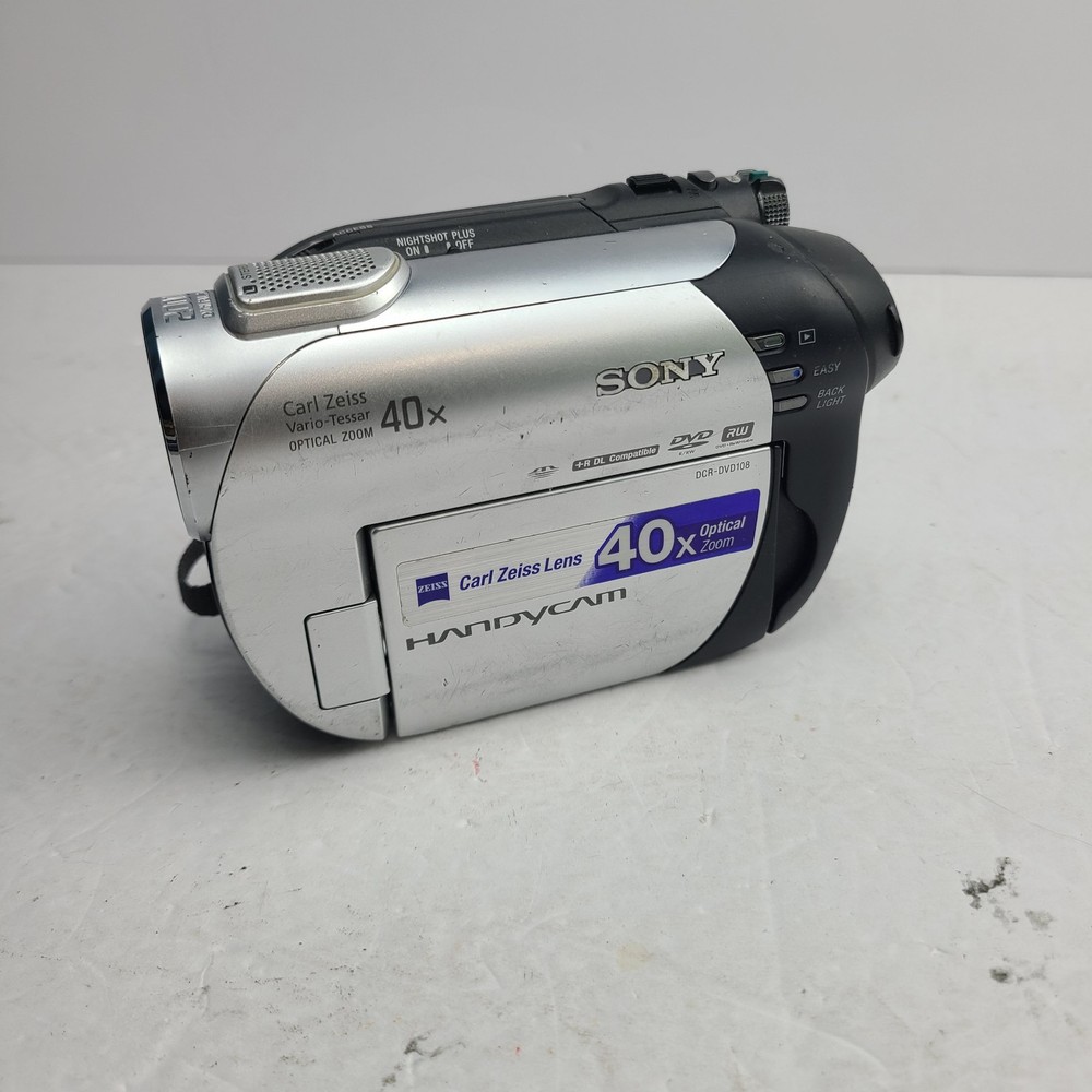 FOR PARTS - Sony DCR-DVD108 Handycam DVD Camcorder 40X Optical Zoom