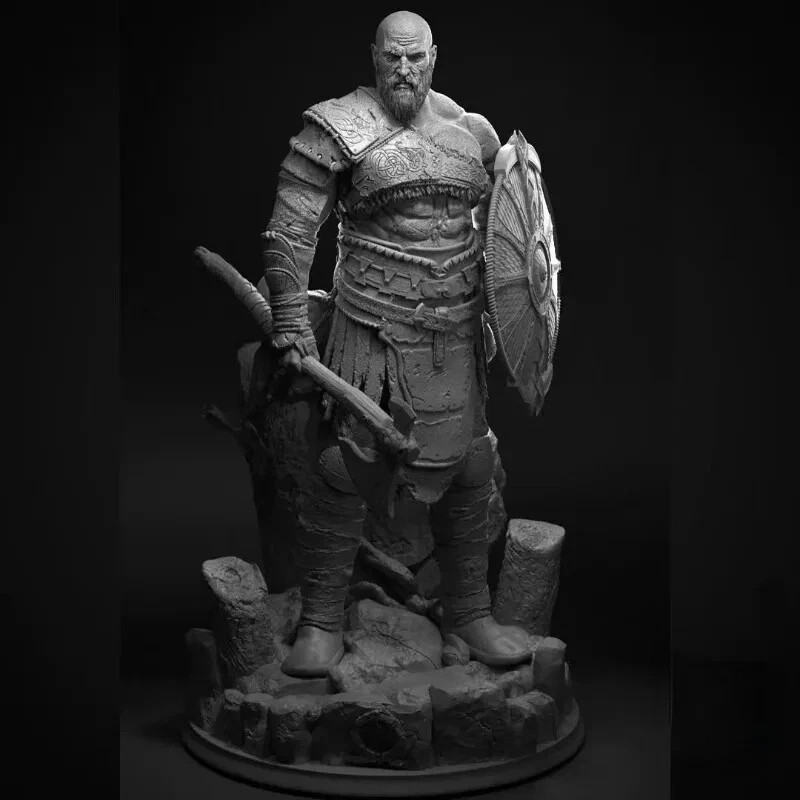 1/24 Resin Figure Model Kit Ancient Viking Warrior Fantasy Miniature Statue