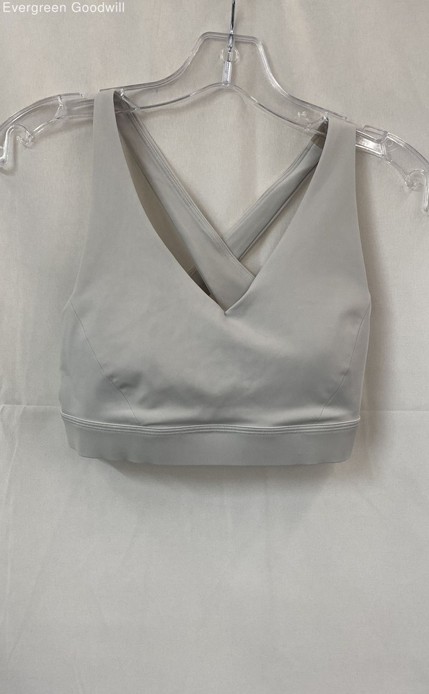 Lululemon Women's Gray Racerback Strap Pullover Sports Bra Size 4