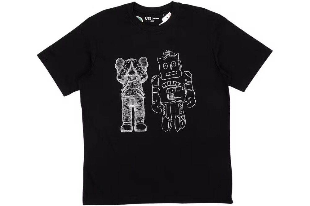 KAWS x Uniqlo Warhol UT Graphic 476351 T-shirt Black Size S