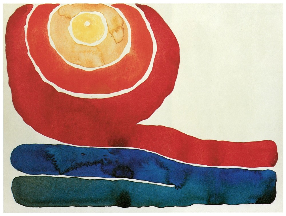 Decor Poster. Fine Graphic Art Design. Red, blue & yellow. Home Wall Art. 1675