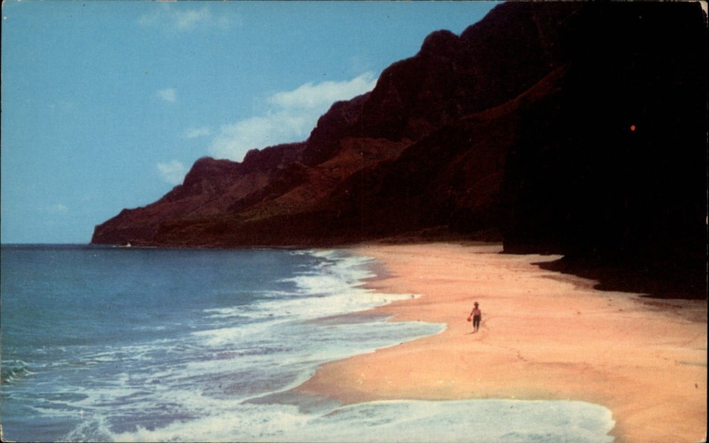 Kauai Hawaii ~ Kalalau Beach ~ Na Pali Coast ~ postcard sku157