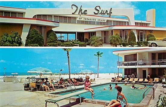 FL, Saint Petersburg, Florida, The Surf of Treasures Island, Dexter Press 98315B