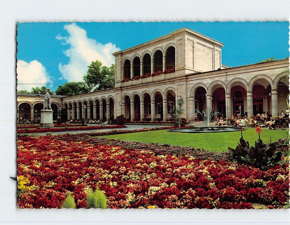 Postcard Kurgarten Bad Kissingen Germany