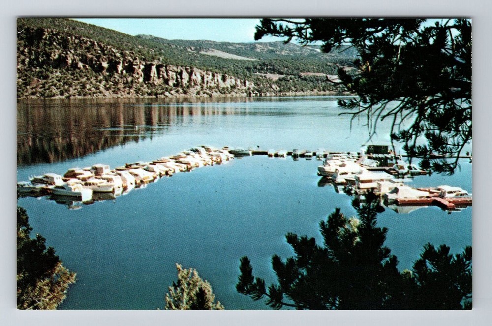 UT-Utah, Flaming Gorge Lake, Scenic View, Vintage Postcard