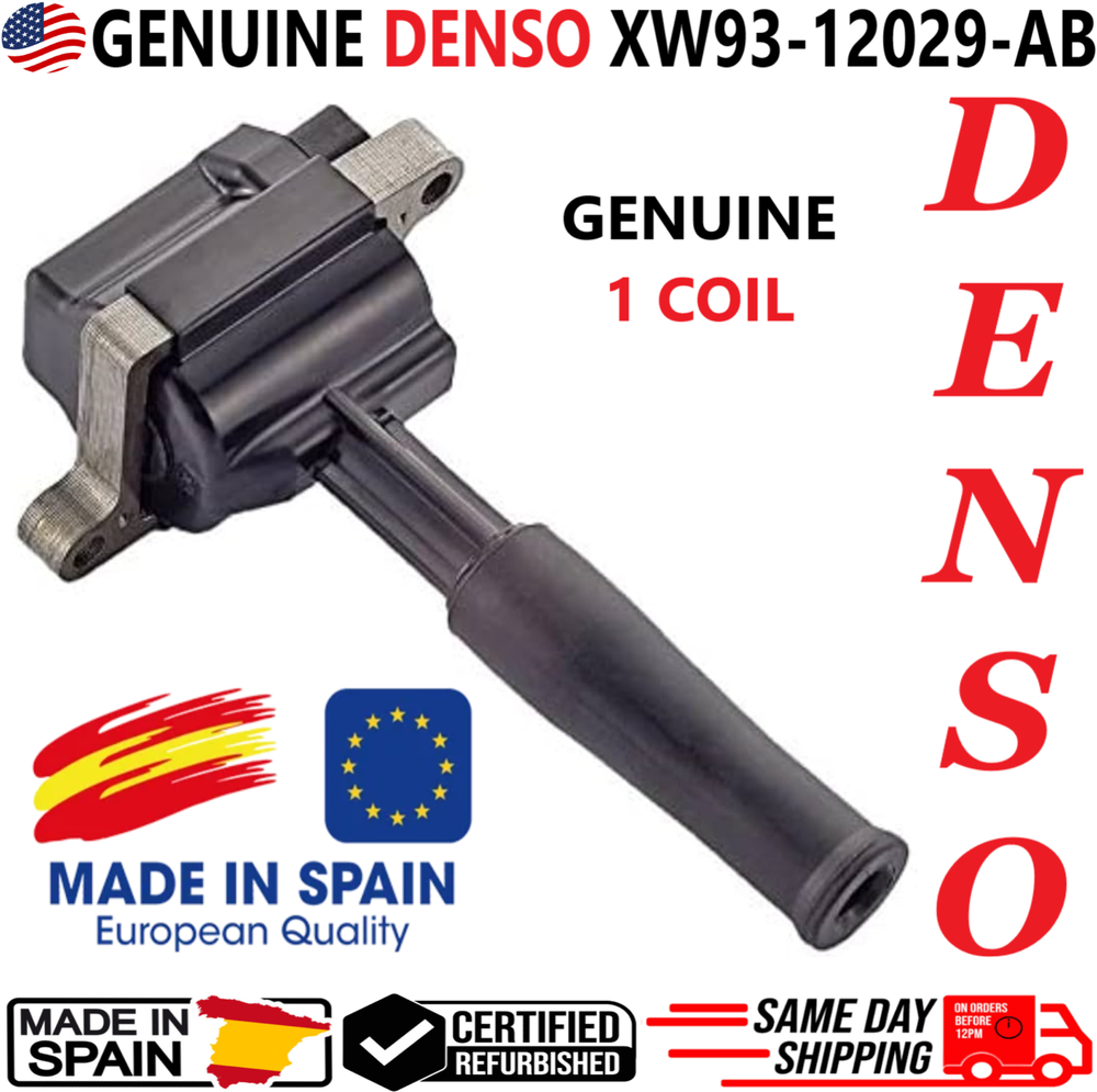OEM GENUINE DENSO x1 Ignition Coil For 1999-2003 Jaguar 4.0L V8, XW93-12029-AB