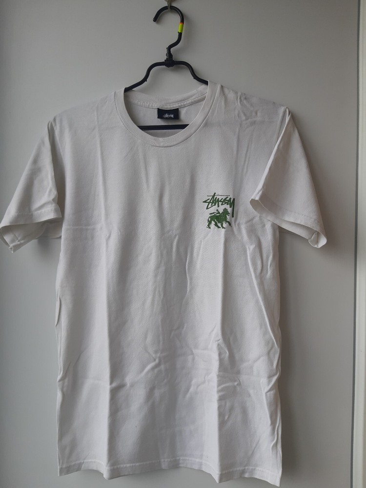 Stussy Lion Graphic Tee in White - Streetwear Essential