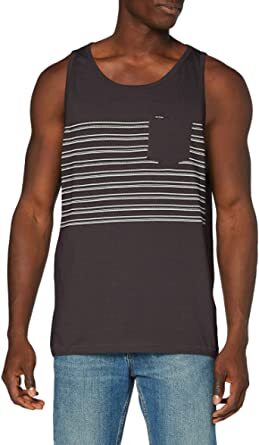 Volcom Mens Forzee Knit Tank Top Shirt Dark Charcoal Size X-Small