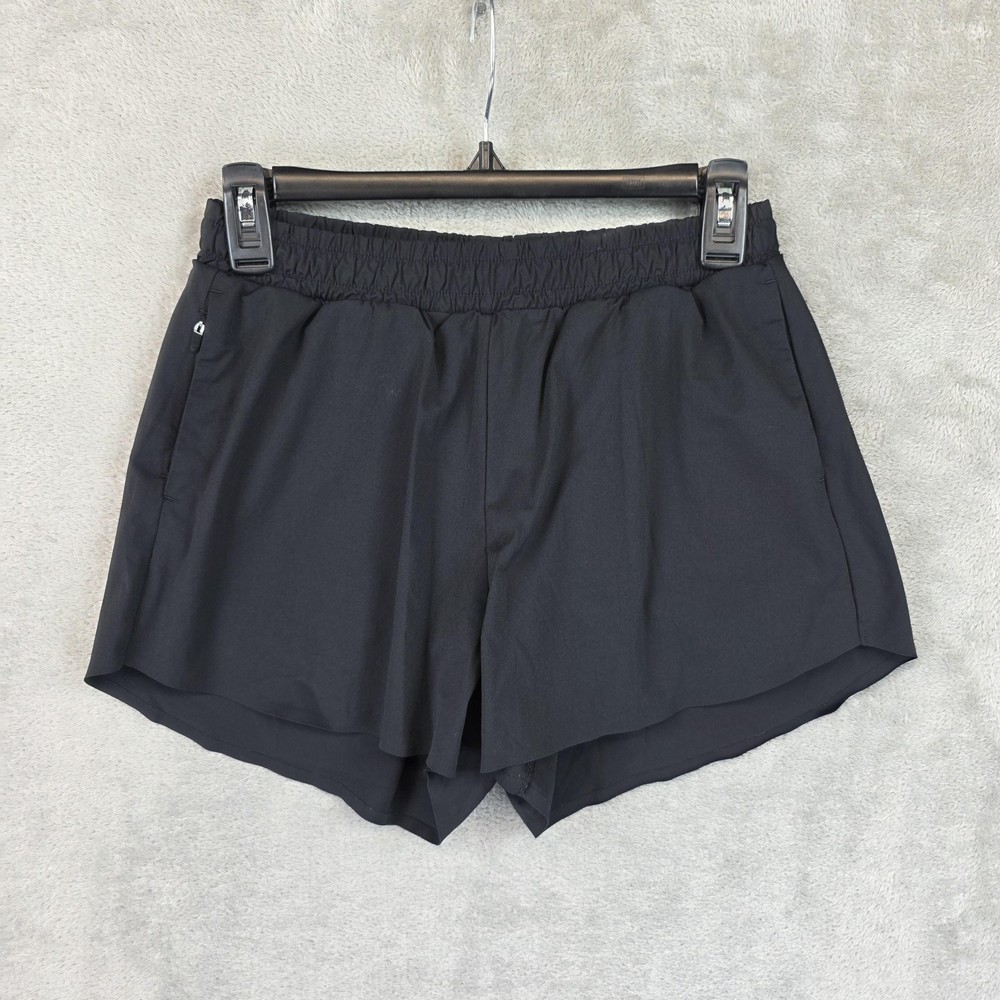 Uniqlo Shorts Womens Medium Black 3 Inch Running Athletic Lined Quick Dry Gym