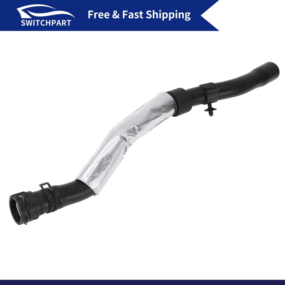 Radiator Hose Coolant Pipe for Volkswagen CC 2.0L 09-16 Rubber Silver Tone