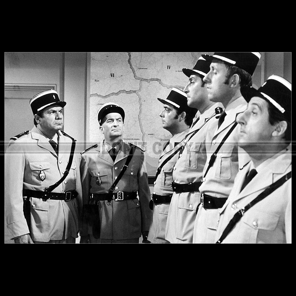 Photo F.005780 LOUIS DE FUNÈS MICHEL GALABRU (LE GENDARME SE MARIE) 1968