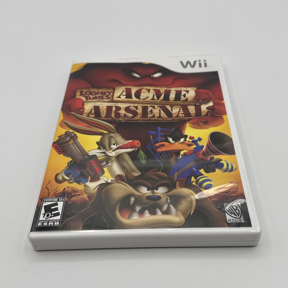 Looney Tunes: Acme Arsenal (Nintendo Wii, 2007) Complete With Manual Cib C4
