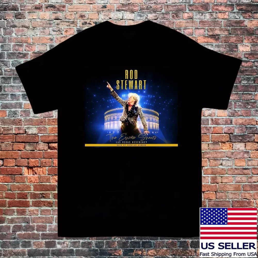 Back by Popular Demand Tour 2025 Rod Stewart T Shirt Full Size S-5XL