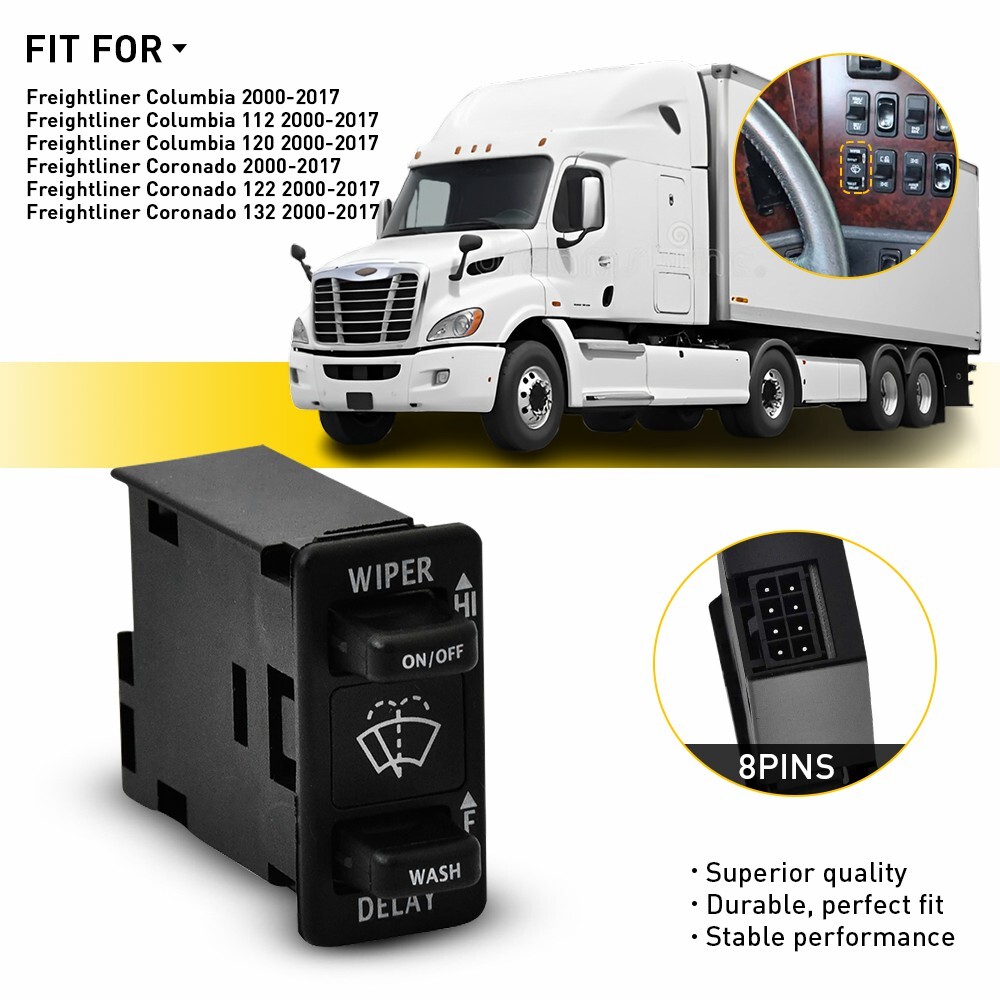 Freightliner Columbia Colorado Windshield Wiper Control Switch IWPSFL001
