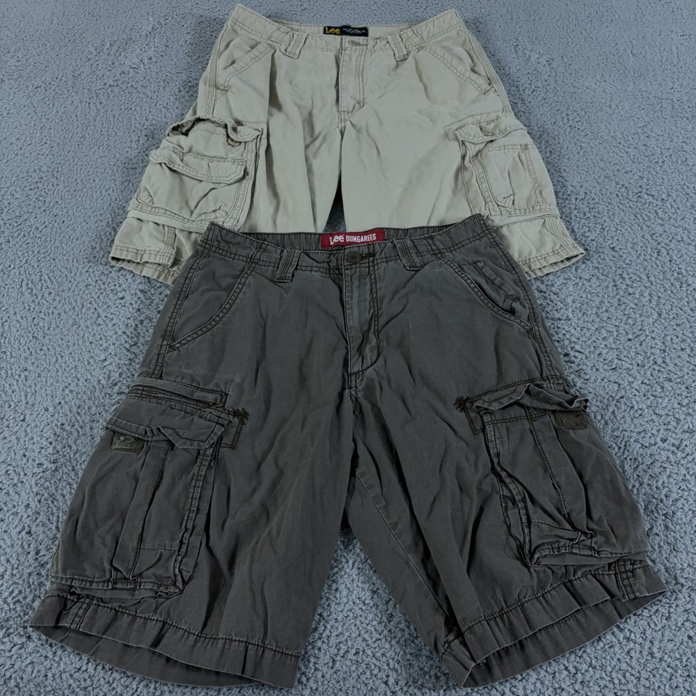LOT OF 2 Lee Shorts Mens 29 Cargo Dungarees 11