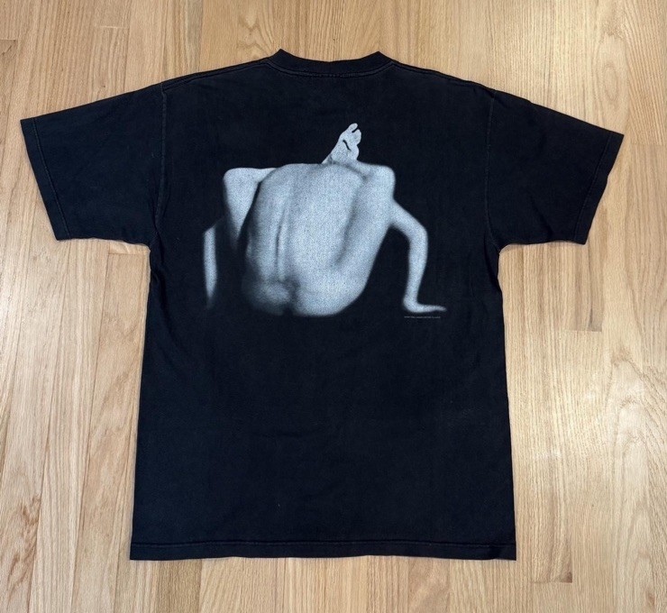 Vintage 1996 TOOL Band Aenima T-Shirt Size XL Faded Black Contortionist Giant
