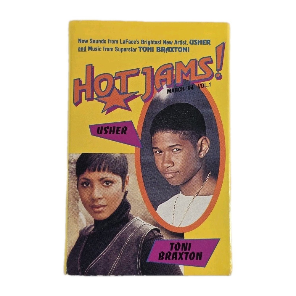 TONI BRAXTON & USHER Hot Jams 1994 CASSETTE TAPE RARE SAM GOODY PROMO