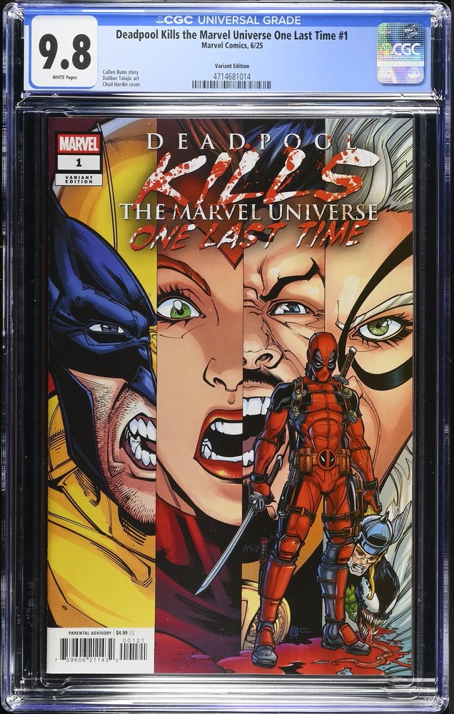 Deadpool Kills the Marvel Universe One Last Time 1 CGC 9.8 Variant Edition
