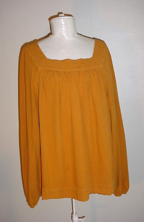 Universal Thread Peasant Blouse Size XXL S262525 Long Balloon Sleeve Square Neck
