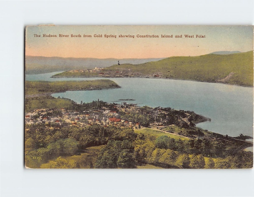 Postcard The Hudson River South from Cold Spring and Constitution Island USA