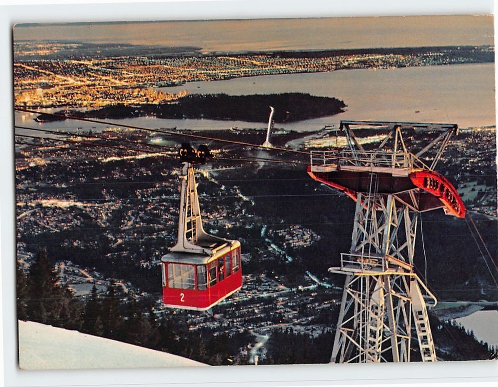 Postcard Skyride Grouse Mountain Vancouver BC Canada