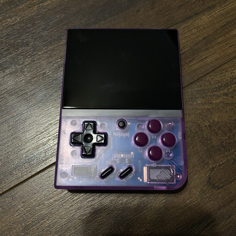 Miyoo Mini Plus + Console W/ Samsung 128GB SD Card & Case - Onion OS - Purple