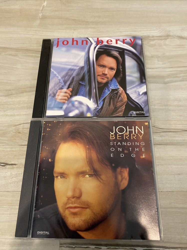 John Berry 2 CD LOT Self Titled & Standing On The Edge Country CD 💿 VG
