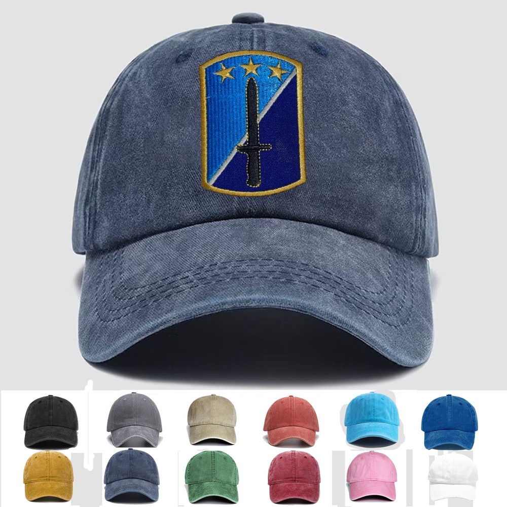 Custom Embroidered US Army 170th Infantry Brigade Veteran Trucker Cap