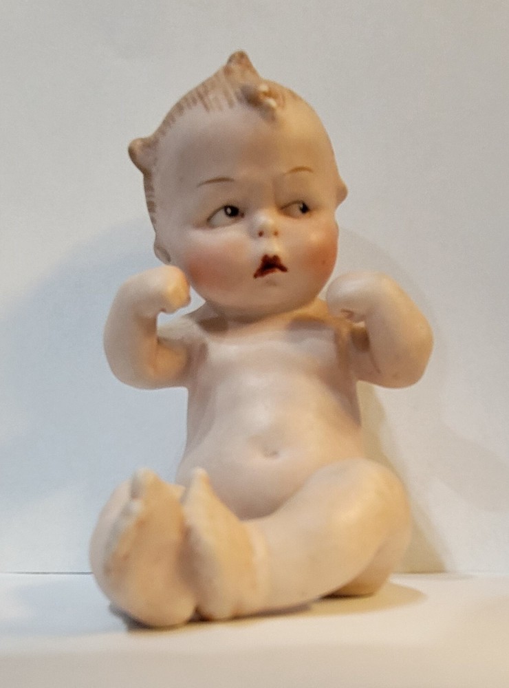 Antique Gebruder Heuback Bisque Porcelain Baby