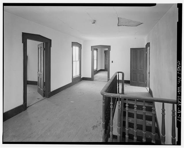 18. West room, second floor. View looking southeast. Center hall visible