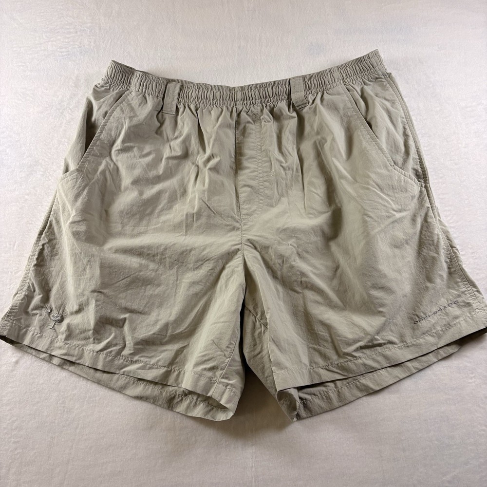 Columbia PFG Omni Shade Men's Shorts Khaki Tan Size Large Fishing Hiking Shorts