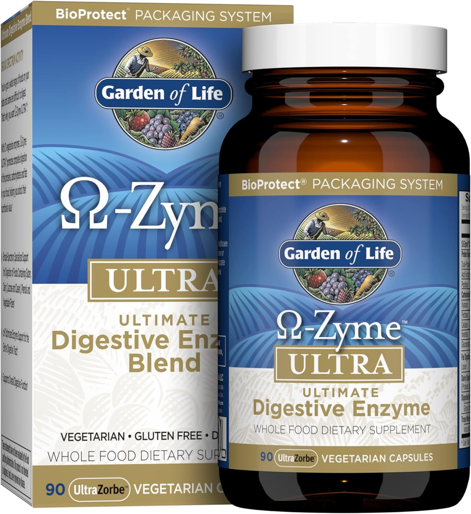 Garden of Life 21 Powerful Digestive Enzymes with 90 Count (Pack 1)