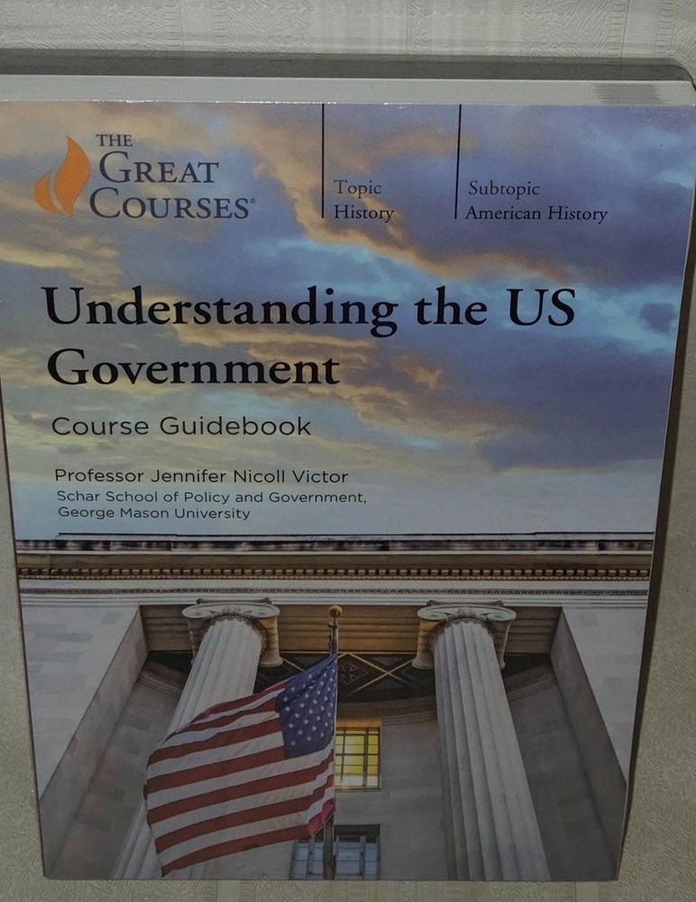 The Great Courses Understanding the US Govt 4 DVDs With Guidebook New Sealed