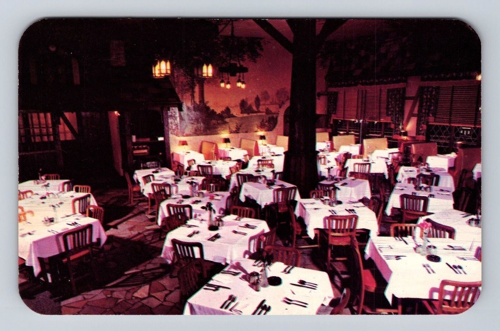 Fort Wayne IN-Indiana, English Terrace Restaurant Advertising Vintage Postcard