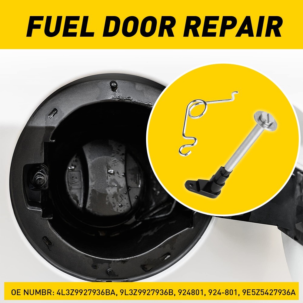 Permanent Repair for Ford F-150 2009-14 Fuel Door Repair Hinge Kit Loose Gas Cap