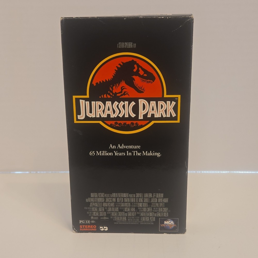 MCA Universal Home Video Jurassic Park VHS 1993 Full Screen NTSC PG-13 English