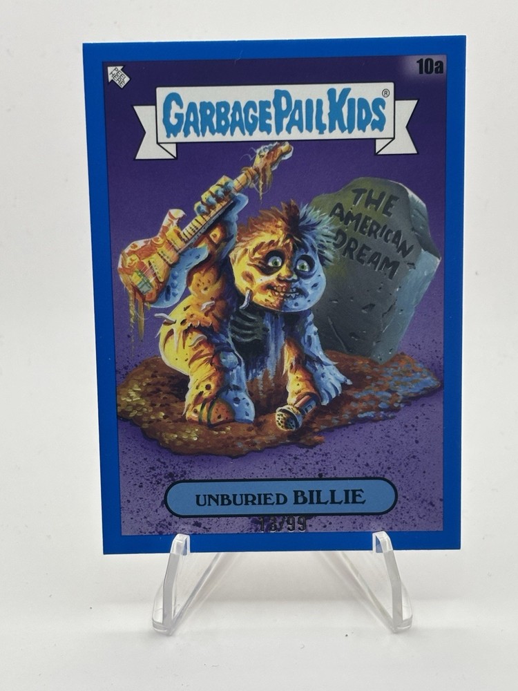 2024 Topps GPK Green Day Garbage Pail Kids Unburied Billie Blue /99