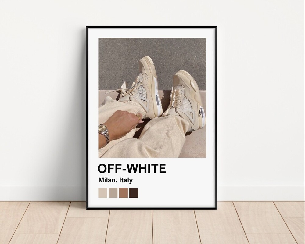 Hypebeast Off White Shoes Wall Art Poster Premium Quality Choose your Size