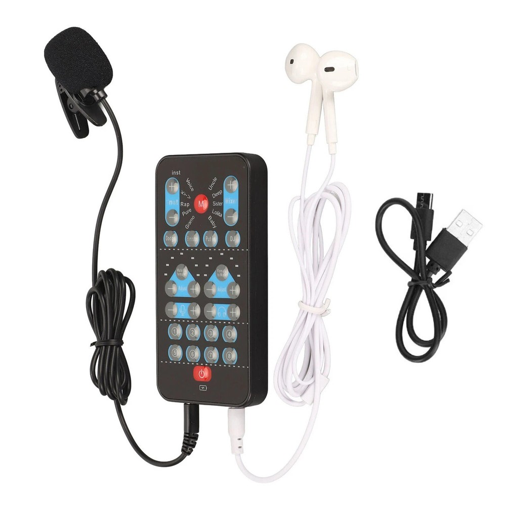 New Portable Handheld Voice Changer Multifunctional Sound Disguiser 8 Sounds