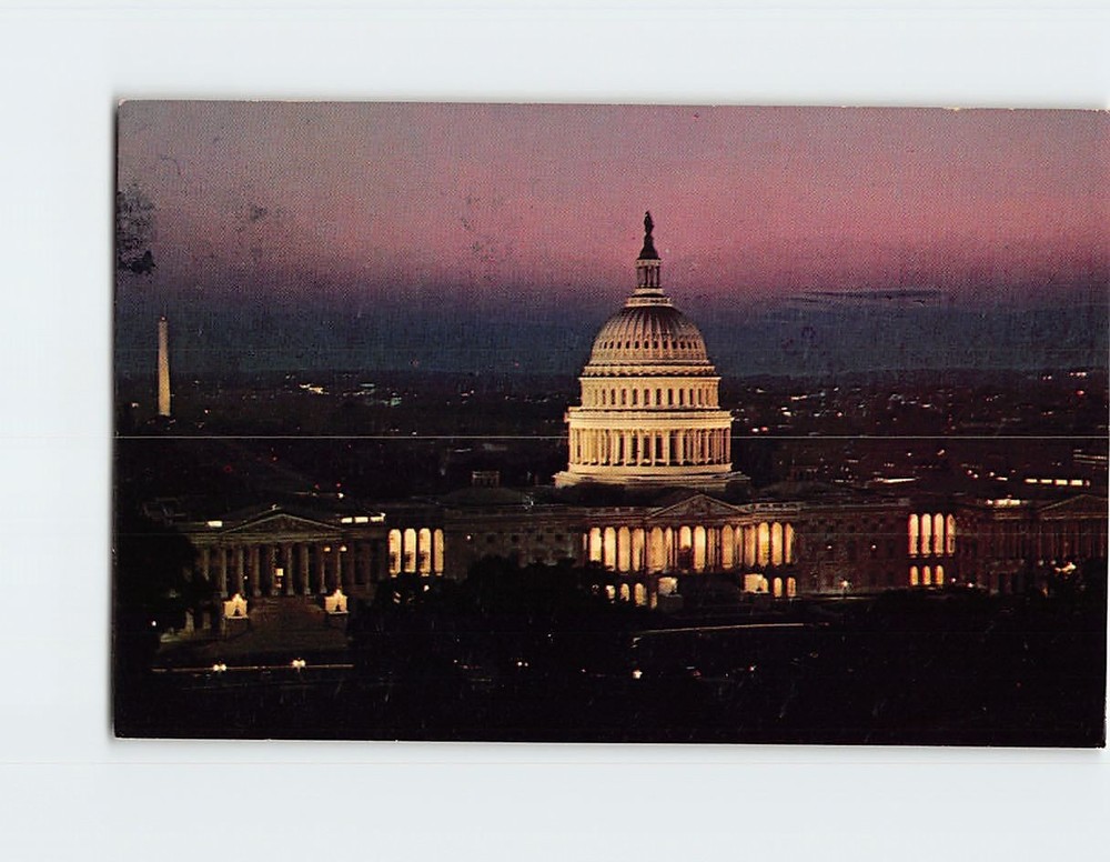 Postcard US Capitol at Twilight Washington DC USA
