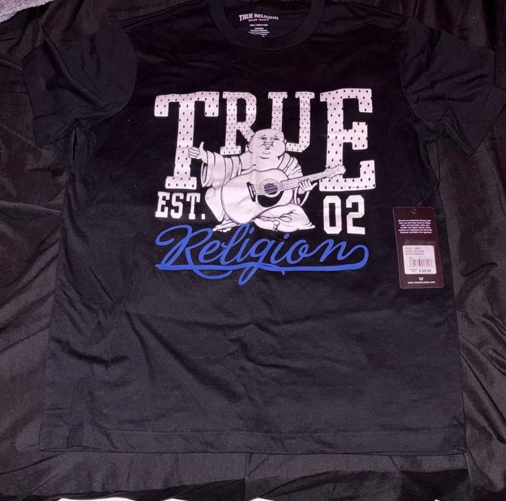 True Religion Men's Short Sleeve Crew Neck T-Shirt