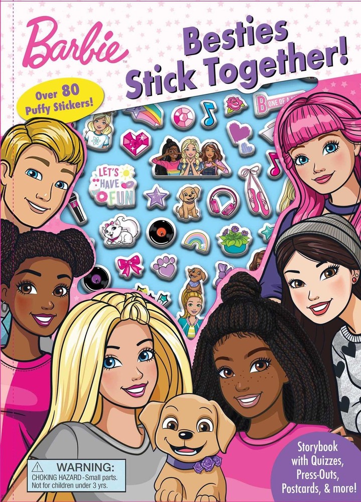 Barbie: Besties Stick Together (Puffy Stickers) by Fischer