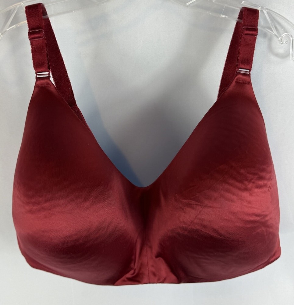 Torrid Curve Women's Red 360 Back Smoothing Wire Free Bra Sz 46D