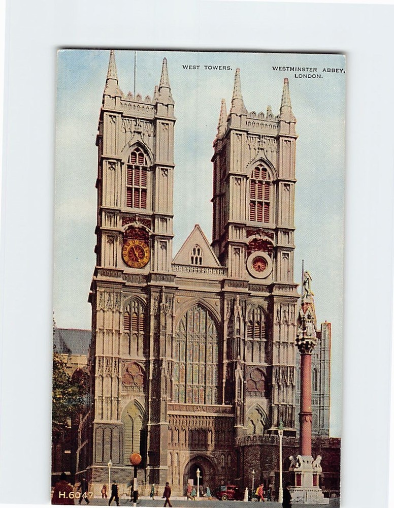 Postcard Westminster Abbey London England