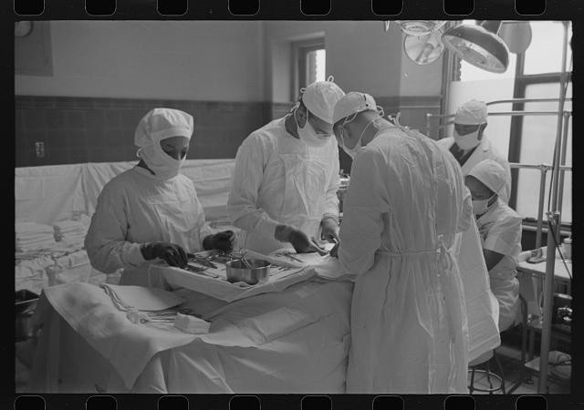 Photo:Chicago Illinois Provident Hospital Operation in Operating Room 1941