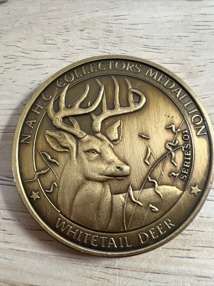 N.A.H.C. Collectors Medallion Series 1 Whitetail Deer Bronze Hunting Club