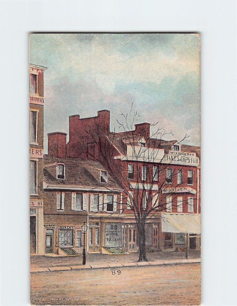 Postcard Betsy Ross House, Philadelphia, Pennsylvania