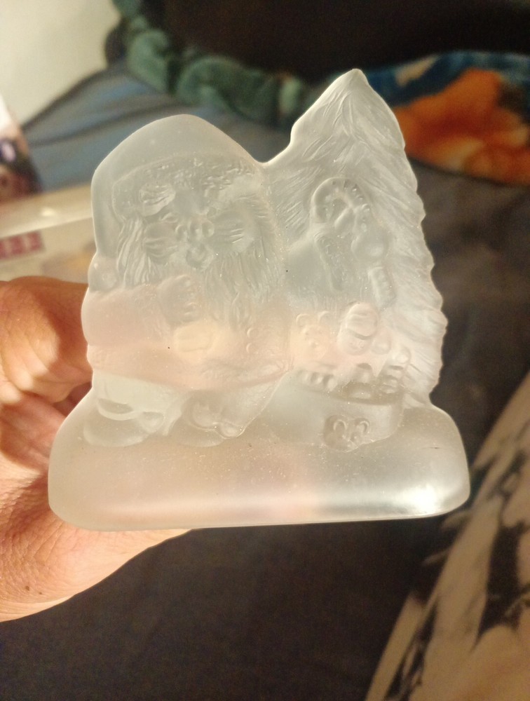 Deck The Calls Glass Candle Holder